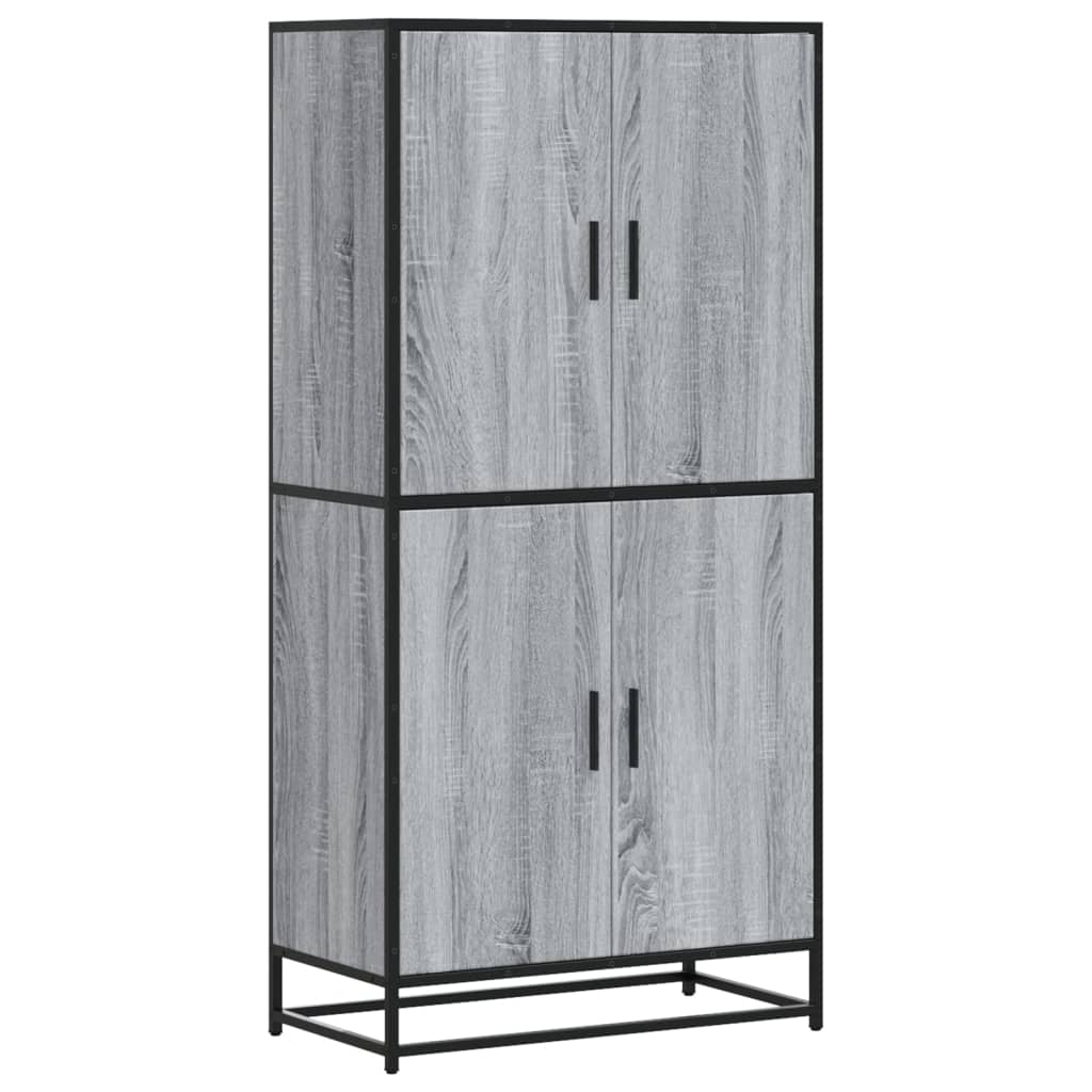 Highboard Γκρι Sonoma 68x35x139 cm Ξύλινο μηχανουργικό ξύλο
