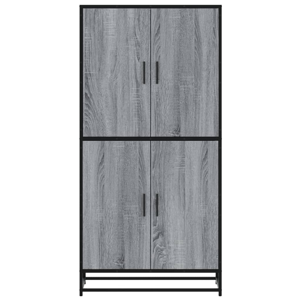 Highboard Γκρι Sonoma 68x35x139 cm Ξύλινο μηχανουργικό ξύλο