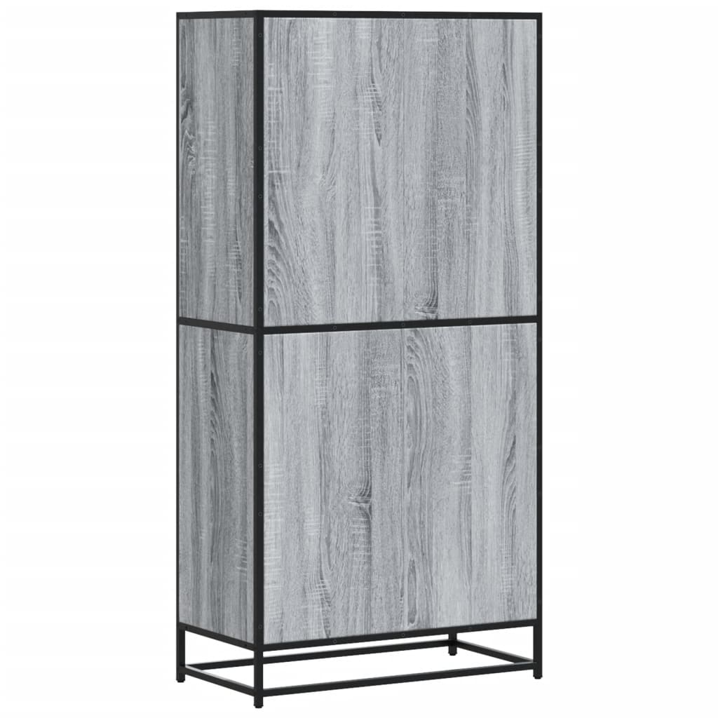 Highboard Γκρι Sonoma 68x35x139 cm Ξύλινο μηχανουργικό ξύλο