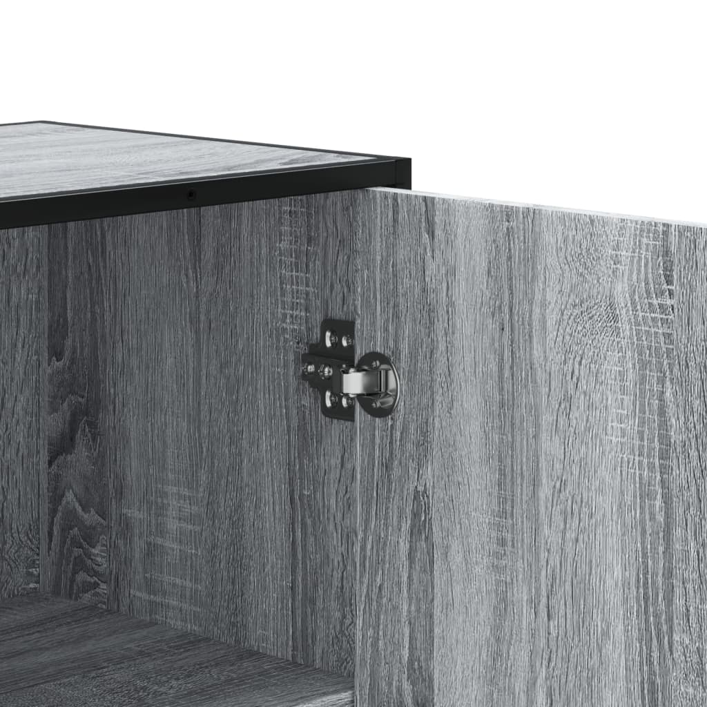 Highboard Γκρι Sonoma 68x35x139 cm Ξύλινο μηχανουργικό ξύλο