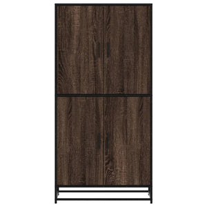 Highboard καφέ δρυς 68x35x139 cm Ξύλινο μηχανουργικό ξύλο