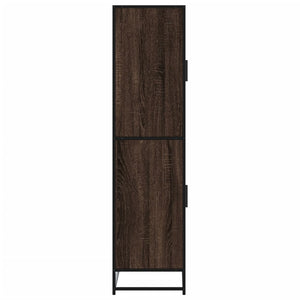 Highboard καφέ δρυς 68x35x139 cm Ξύλινο μηχανουργικό ξύλο