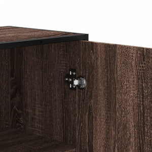 Highboard καφέ δρυς 68x35x139 cm Ξύλινο μηχανουργικό ξύλο