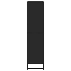 Βιβλιοθήκη  Μαύρο 60x35x139 cm Ξύλινη κατασκευή