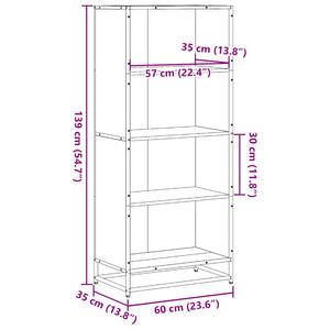 Βιβλιοθήκη Sonoma Oak 60x35x139 cm Ξύλινη κατασκευή