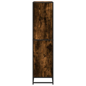 Βιβλιοθήκη καπνιστή βελανιδιά 60x35x139 cm Ξύλινη κατασκευή