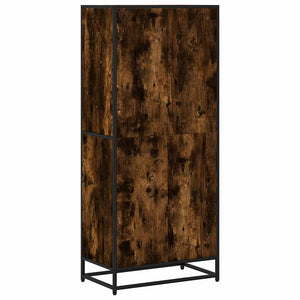 Βιβλιοθήκη καπνιστή βελανιδιά 60x35x139 cm Ξύλινη κατασκευή