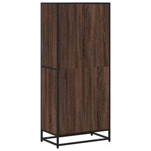 Βιβλιοθήκη καφέ δρυς 60x35x139 cm Ξύλινη κατασκευή