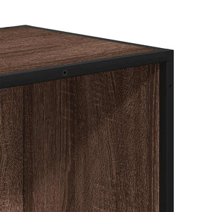 Βιβλιοθήκη καφέ δρυς 60x35x139 cm Ξύλινη κατασκευή
