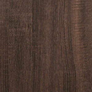 Βιβλιοθήκη καφέ δρυς 60x35x139 cm Ξύλινη κατασκευή