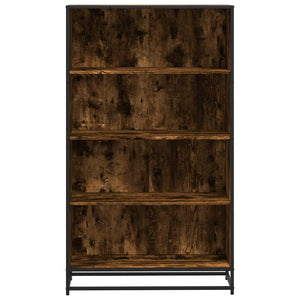 Βιβλιοθήκη καπνιστή βελανιδιά 80,5x35x139 cm Ξύλινη κατασκευή