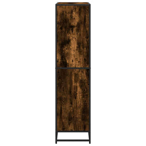 Βιβλιοθήκη καπνιστή βελανιδιά 80,5x35x139 cm Ξύλινη κατασκευή