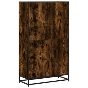 Βιβλιοθήκη καπνιστή βελανιδιά 80,5x35x139 cm Ξύλινη κατασκευή