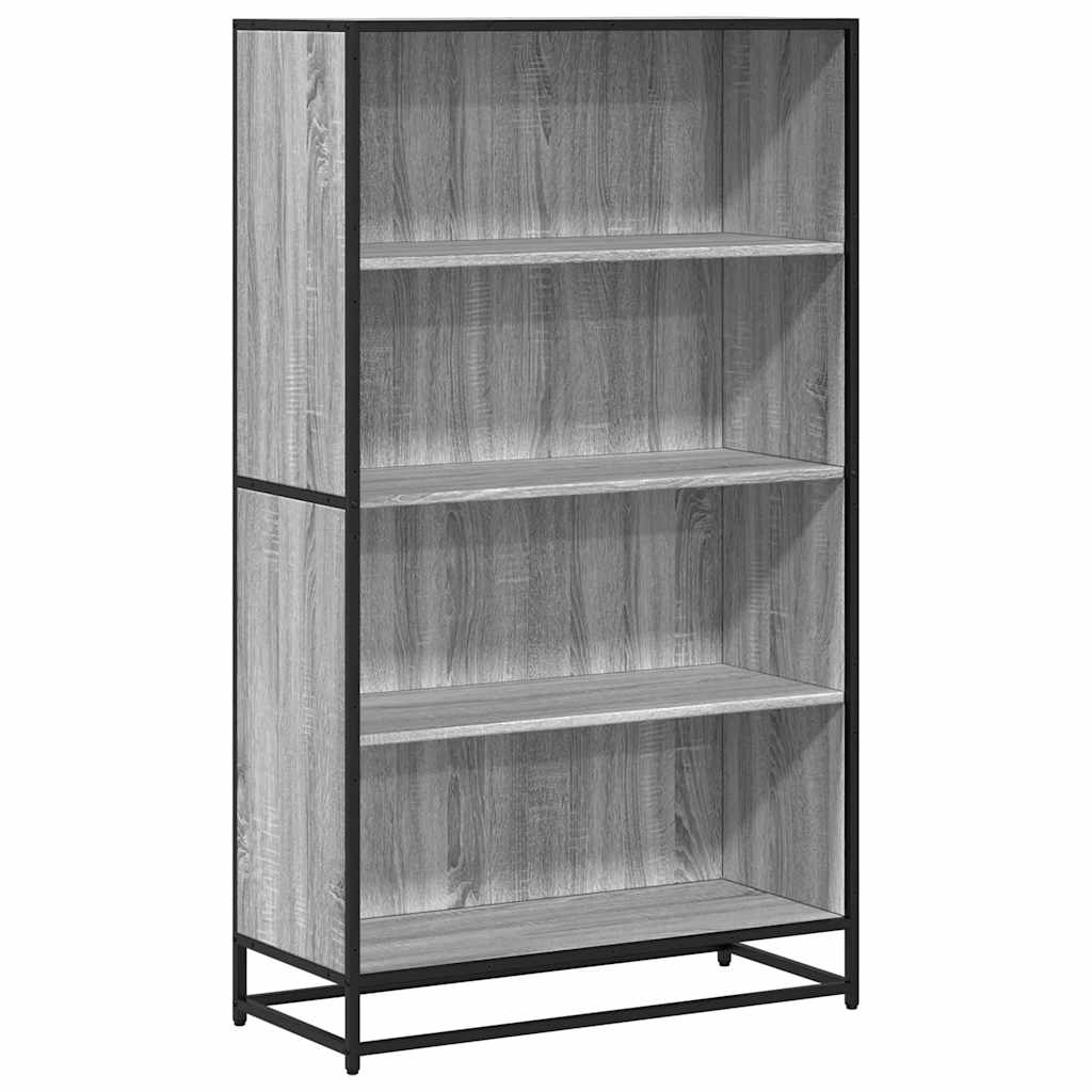 Βιβλιοθήκη Γκρι Sonoma 80,5x35x139 cm Ξύλινη κατασκευή