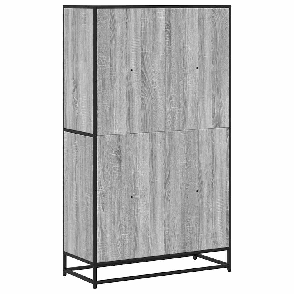 Βιβλιοθήκη Γκρι Sonoma 80,5x35x139 cm Ξύλινη κατασκευή