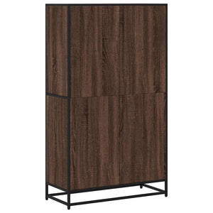 Βιβλιοθήκη καφέ δρυς 80,5x35x139 cm Κατασκευασμένο ξύλο
