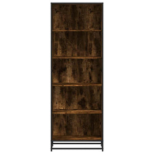 Βιβλιοθήκη καπνιστή βελανιδιά 60x35x170,5 cm Ξύλινη κατασκευή