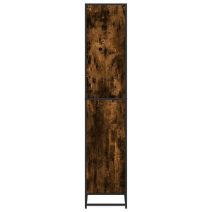 Βιβλιοθήκη καπνιστή βελανιδιά 60x35x170,5 cm Ξύλινη κατασκευή