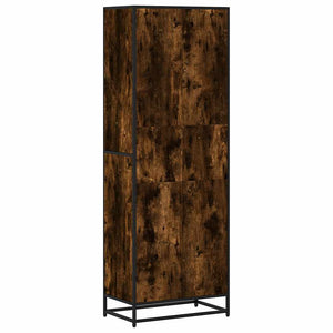 Βιβλιοθήκη καπνιστή βελανιδιά 60x35x170,5 cm Ξύλινη κατασκευή