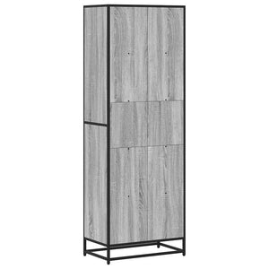 Βιβλιοθήκη Γκρι Sonoma 60x35x170,5 cm Ξύλινη κατασκευή