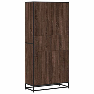 Βιβλιοθήκη καφέ δρυς 80,5x35x170,5 cm Κατασκευασμένο ξύλο