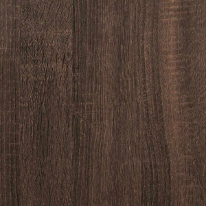 Σετ Επίπλων Μπάνιου 4 Τεμαχίων Καφέ Δρυς από Επεξεργασμένο Ξύλο