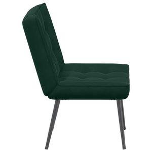 Καρέκλα χαλάρωσης σκούρο πράσινο 64x74x84 cm Βελούδο