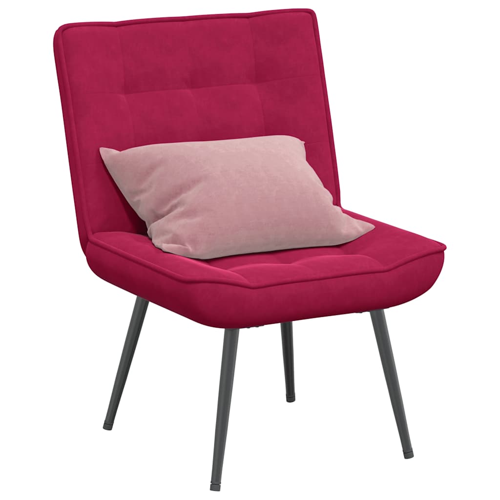 Καρέκλα χαλάρωσης Wine Red 64x74x84 cm Velvet