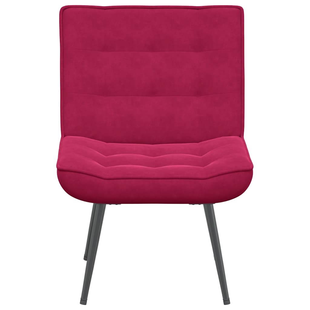 Καρέκλα χαλάρωσης Wine Red 64x74x84 cm Velvet