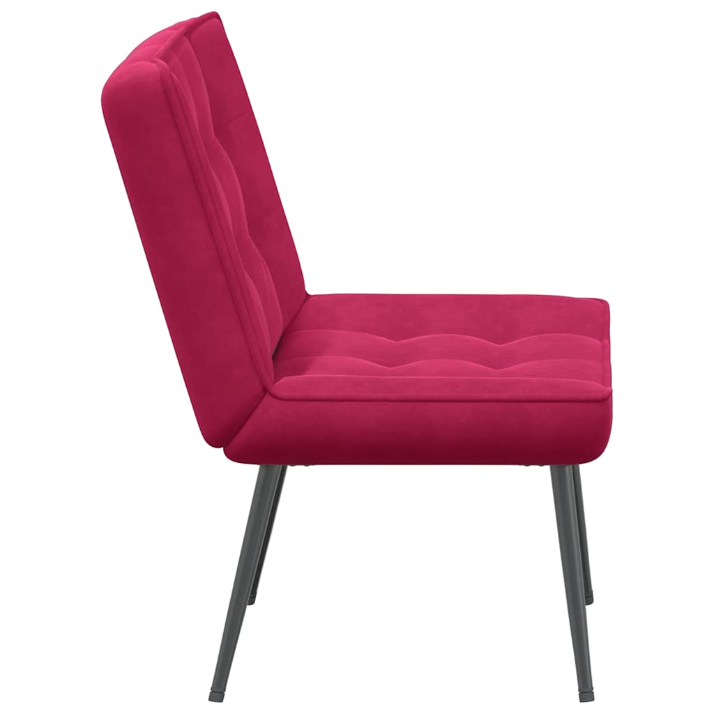 Καρέκλα χαλάρωσης Wine Red 64x74x84 cm Velvet