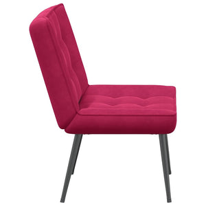 Καρέκλα χαλάρωσης Wine Red 64x74x84 cm Velvet