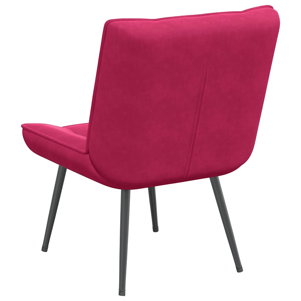 Καρέκλα χαλάρωσης Wine Red 64x74x84 cm Velvet