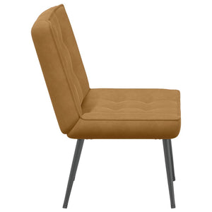 Καρέκλα χαλάρωσης καφέ 64x74x84 cm Βελούδο - Pakobazaar