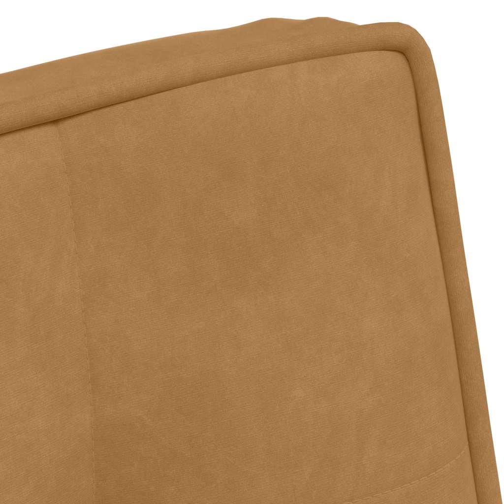 Καρέκλα χαλάρωσης καφέ 64x74x84 cm Βελούδο - Pakobazaar