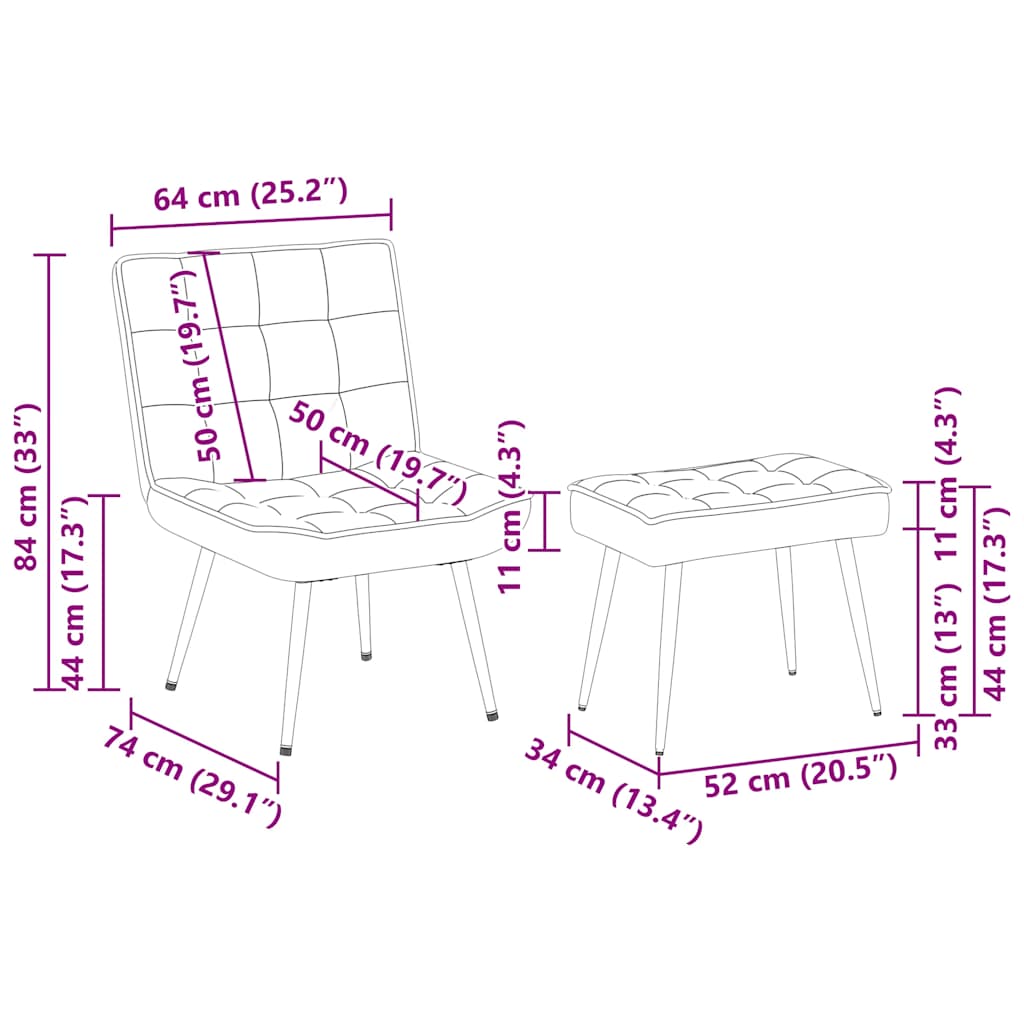 Πολυθρόνα Relax Μπορντό Βελούδινη με Σκαμπό