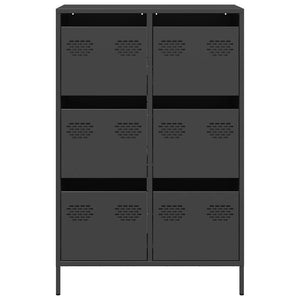 Ντουλάπι Μαύρο 68 x 39 x 101,5 εκ. από Χάλυβα