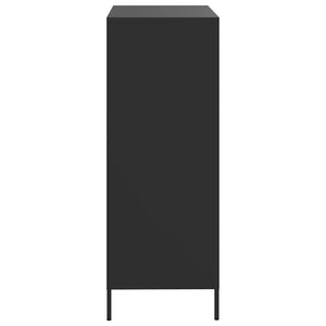 Ντουλάπι Μαύρο 68 x 39 x 101,5 εκ. από Χάλυβα