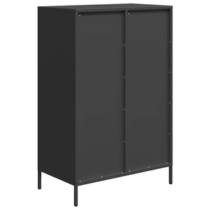 Ντουλάπι Μαύρο 68 x 39 x 101,5 εκ. από Χάλυβα