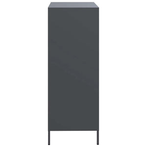 Ντουλάπι Ανθρακί 68x39x101,5 εκ. από Χάλυβα