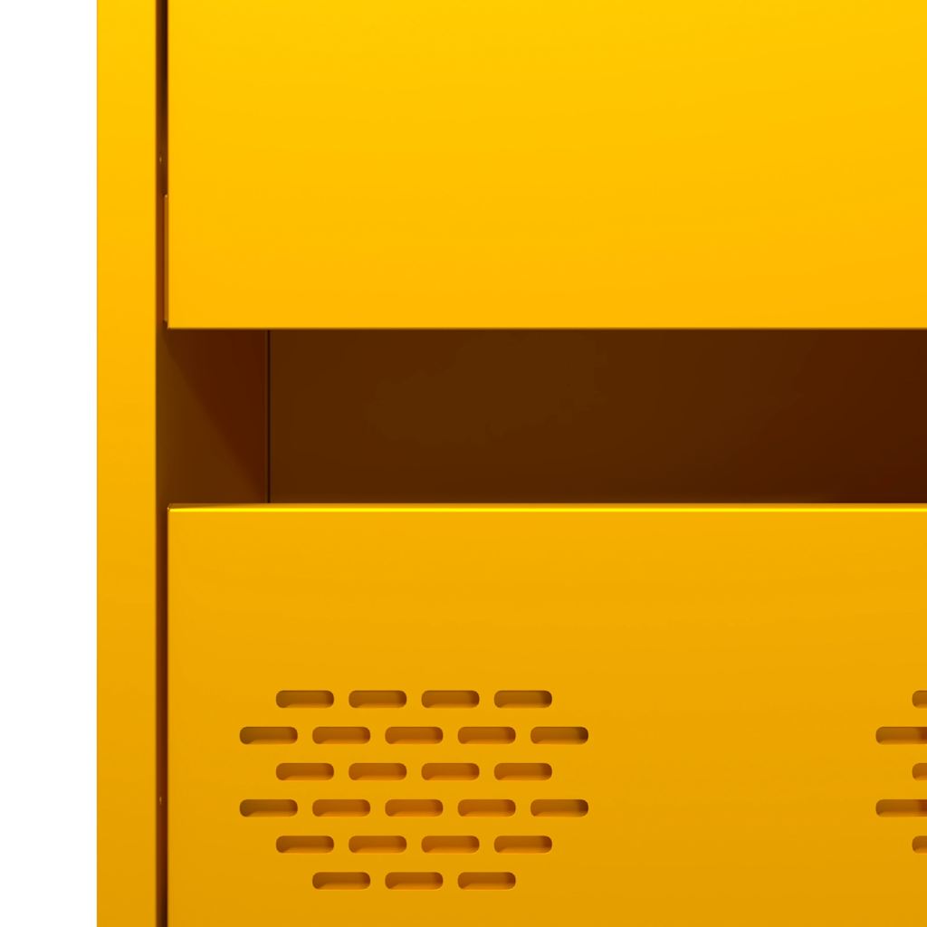 Ντουλάπι Μουσταρδί 68x39x101,5 εκ. από Ατσάλι - Pakobazaar
