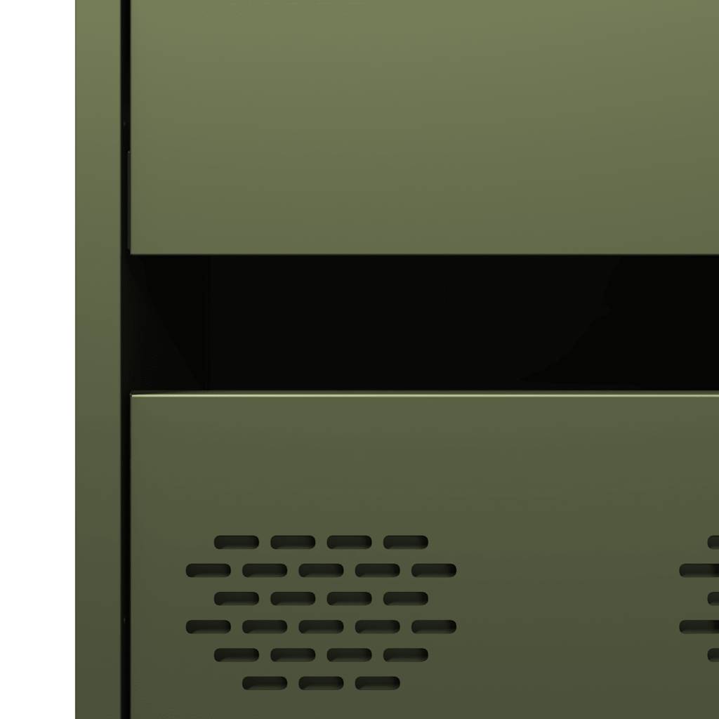 Ντουλάπι Πράσινο Λαδί 68x39x101,5 εκ. από Ατσάλι