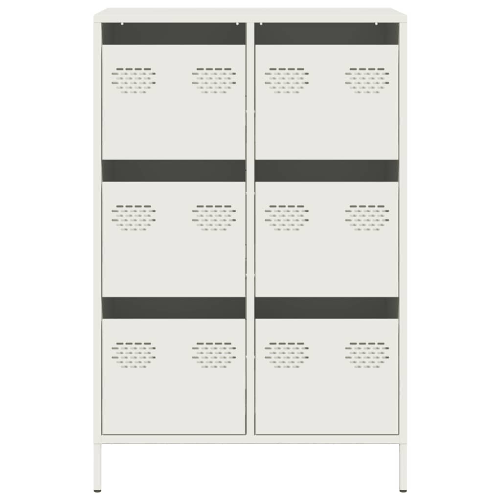 Ντουλάπι Λευκό 68x39x101,5 εκ. από Χάλυβα