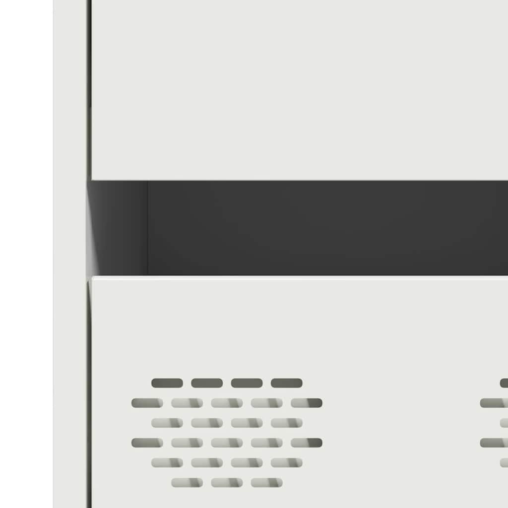 Ντουλάπι Λευκό 68x39x101,5 εκ. από Χάλυβα