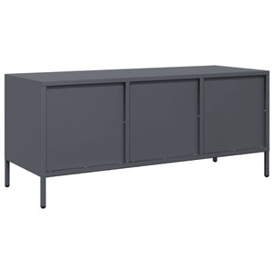 Έπιπλο Τηλεόρασης Ανθρακί 101,5x39x43,5εκ. Ατσάλι Ψυχρής Έλασης