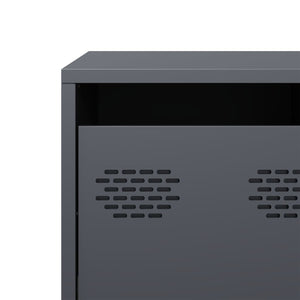 Έπιπλο Τηλεόρασης Ανθρακί 101,5x39x43,5εκ. Ατσάλι Ψυχρής Έλασης