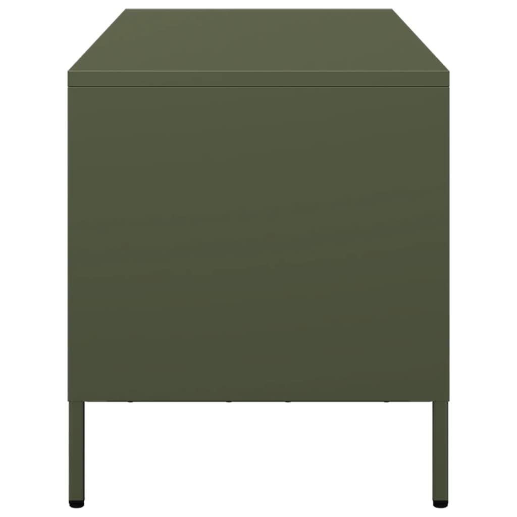 Έπιπλο Τηλεόρασης Λαδί 101,5x39x43,5 εκ. Ατσάλι Ψυχρής Έλασης - Pakobazaar