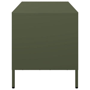 Έπιπλο Τηλεόρασης Λαδί 101,5x39x43,5 εκ. Ατσάλι Ψυχρής Έλασης - Pakobazaar