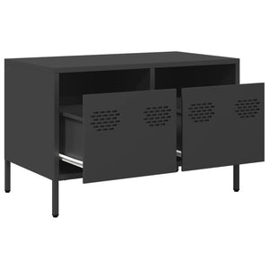 Έπιπλο Τηλεόρασης Μαύρο 68x39x43,5 εκ. Χάλυβας Ψυχρής Έλασης