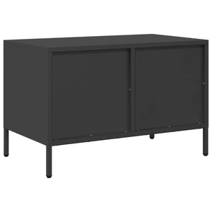 Έπιπλο Τηλεόρασης Μαύρο 68x39x43,5 εκ. Χάλυβας Ψυχρής Έλασης