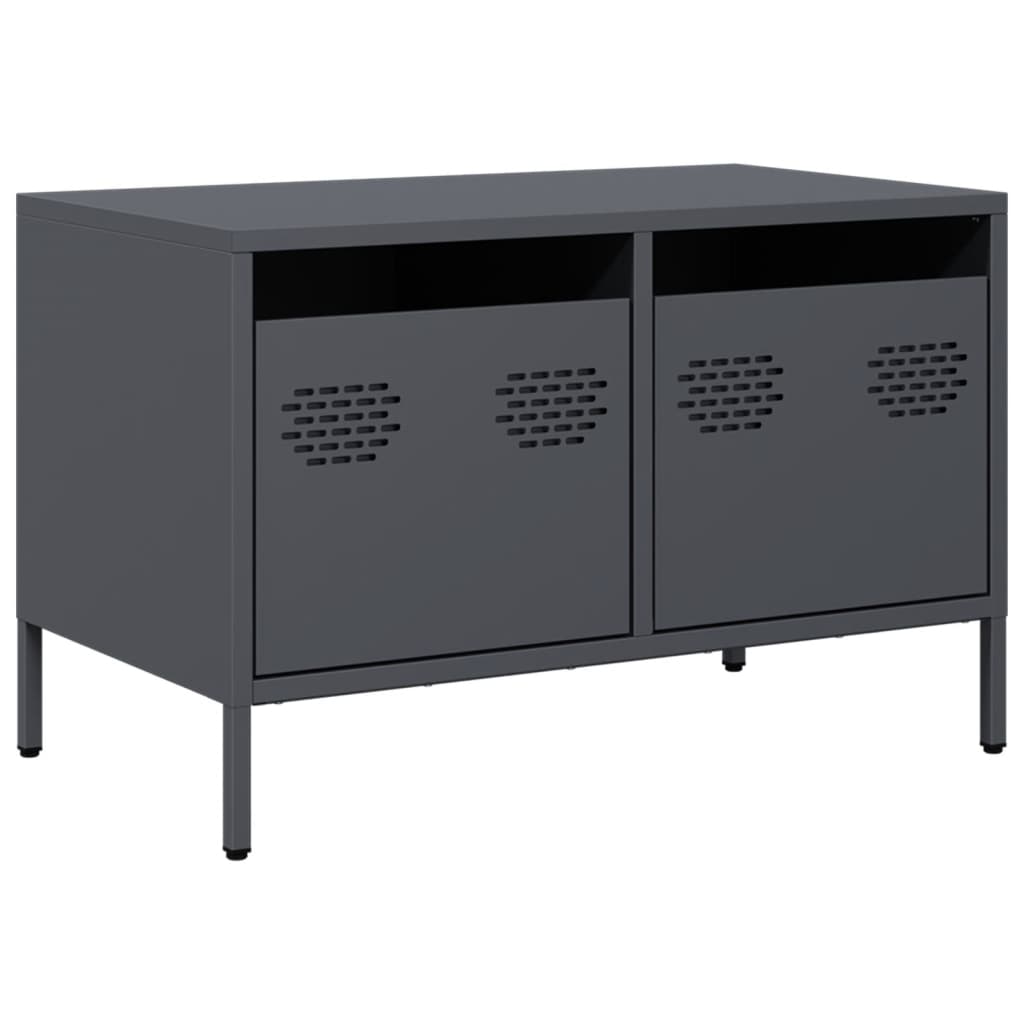 Έπιπλο Τηλεόρασης Ανθρακί 68x39x43,5 εκ. Ατσάλι Ψυχρής Έλασης